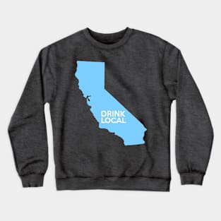 California Drink Local CA Blue Crewneck Sweatshirt